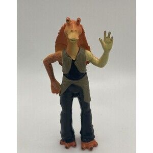 2010 Star Wars Jar Jar Binks Pre-posed Action Figure Disney LFL - 4" Tall